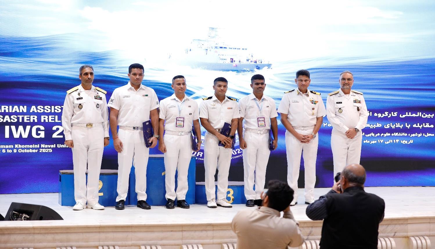 Award ceremony for top HADR competition competitors